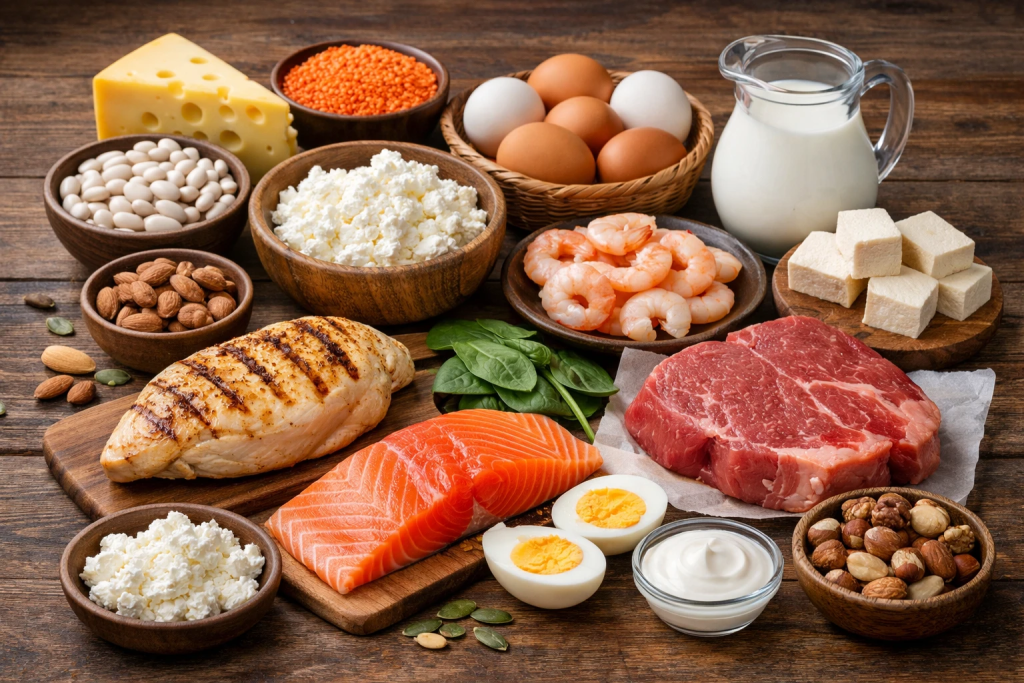Білкова їжа: перелік продуктів, список рецептів